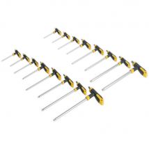 Siegen 16 Piece T Handle Torx and Hexagon Allen Key Set