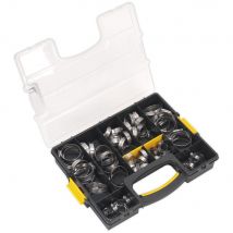 Sealey 90 Piece Stainless Steel Hose Clip Assortment