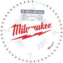 Milwaukee - Lame de scie circulaire Bois Ø165x20x48Dts ATB - 4932471295 - Toomanytools