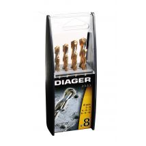 Diager - Coffret plastique 8 Forets granit - 207B - Toomanytools