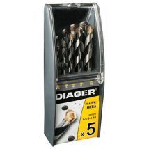 Diager - Coffret 5 forets béton MEGA - 211C - Toomanytools