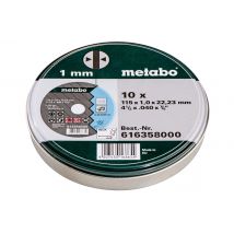 Metabo - 10 Disques à tronçonner ø115x1.0mm Inox - 616358000 - Toomanytools