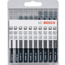 Bosch - Coffret de 10 lames de scie sauteuse Basic for Wood - 2607010629 - Toomanytools