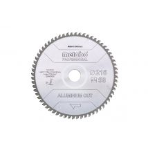 Metabo - Lame de scie circulaire Aluminium ø254x30x2 72Dts «ALUMINIUM CUT» - 628447000 - Toomanytools