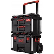 Milwaukee - Set Packout Starter x1 Trolley + x1 Coffret 2 tiroirs + x1 organisateur Slim - 4932479957 - Toomanytools