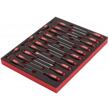 Milwaukee - Jeu de x23 tournevis avec module mousse pour servante d'atelier - 4932479830 - Toomanytools