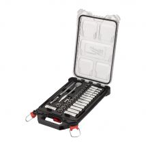 Milwaukee - Coffret de 32 clés et douilles à cliquet 3/8" avec coffret PACKOUT - 4932478813 - Toomanytools