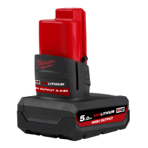 Milwaukee - M12 HB5 Batterie 12V XC 5.0Ah High Output - 4932480165 - Toomanytools