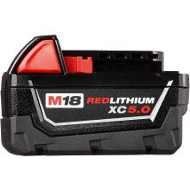 Milwaukee - M18B5 Batterie 18V 5.0Ah Red Lithium-Ion - 4932430483 - Toomanytools