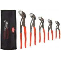 Knipex - jeu de 5 Pinces multiprise COBRA - 00 19 55 S5 - Toomanytools