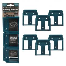 Stealth Mounts - StealthMounts Supports de batteries Makita 18V 6-pack BLEU - BM-MK18-BLU-6 - Toomanytools