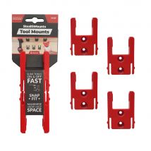 Stealth Mounts - StealthMounts Supports de machines Milwaukee 18v 4-pack ROUGE - TM-MW18-RED-4 - Toomanytools