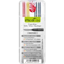 Pica L'original - Pica DRY mines de rechange graphite, rouge et jaune - 4020 - Toomanytools