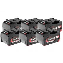 Metabo - Set de x6 batteries 18V 5.2Ah Li-ion Li-power avec témoin de charge - 625152000 - Toomanytools