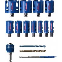 Bosch - Coffret de 11 scies trépans carbure EXPERT & 1 couteau suisse offert - 2608900489 - Toomanytools