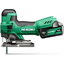 Hikoki - Hitachi - Scie sauteuse sans fil Batterie 18V pendulaire 2x5.0Ah avec coffret Hit-Case - CJ18DBWPZ - Toomanytools