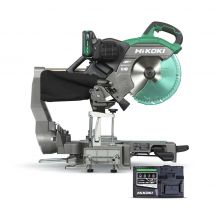 Hikoki - Hitachi - Scie radial à onglet sans fil Batterie 36V ø305mm 2x2.5Ah - C3612DRAWVZ - Toomanytools
