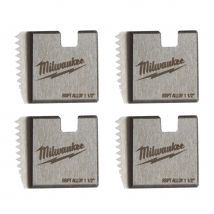 Milwaukee - Jeu de 4 peignes 1"1/2 BSPT pour filière 18V M18FPT2 - 4932480231 - Toomanytools