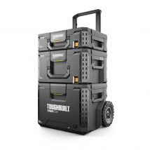 Toughbuilt - Set Trolley roulant avec 2 coffrets StackTech - TB-B1S3-B-70R - Toomanytools