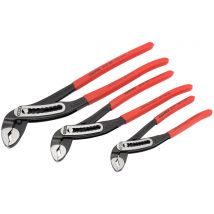 Knipex - Jeu de 3 Pinces multiprises 180 à 300mm Alligator - 00 20 09 V03 - Toomanytools