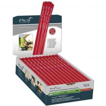 Pica L'original - Pica Classic 540 Boite de 100 crayons de charpentier, ovale, rouge, 30cm - 540/30-100 - Toomanytools