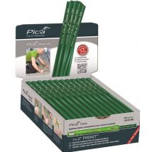 Pica L'original - Pica Classic 541 Boite de 100 crayons de maçon, ovale, vert, 24cm - 541/24-100 - Toomanytools