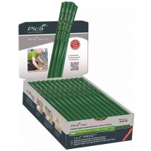 Pica L'original - Pica Classic 541 Boite de 100 crayons de maçon, ovale, vert, 30cm - 541/30-100 - Toomanytools