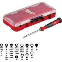 Milwaukee - Tournevis de précision avec coffrets de 39 embouts - 4932498177 - Toomanytools