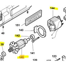 Dewalt - Moteur pour raboteuse, dégauchisseuse DW733 Type 11 - N888136 & N888137 - Toomanytools