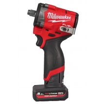 Milwaukee - M12 FCIWF38G3-502X Boulonneuse à choc Batterie 12V 3/8" 745Nm FUEL 2x5Ah - 4933493452 - Toomanytools