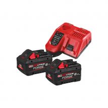 Milwaukee - M18 FORGE NRG-802 Pack batteries M18 FORGE 18V 8.0Ah avec chargeur M12-18FC - 4933498612 - Toomanytools