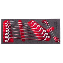 Milwaukee - Jeu de x9 clés à oeil avec module mousse pour servante d'atelier - 4932499086 - Toomanytools