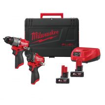 Milwaukee - M12 FPP2X2-402X Pack de 2 machines Batterie 12V Brushless FUEL Powerpack - 4933498741 - Toomanytools