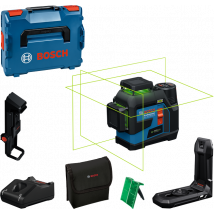 Bosch - GLL Batterie 12V-100-33 CG Laser lignes Vert connectés 360° 1x2Ah - 0601065401 - Toomanytools