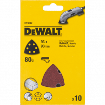 Dewalt - 10 Feuilles Abrasives Delta 93x93mm 6 trous - DT3091 - Toomanytools