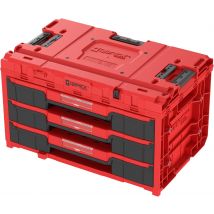 Qbrick System - ONE Coffret à outils 3 tiroirs 2.0 RED Ultra HD - SKRQONED3CZEPG003 - Toomanytools