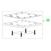 Aeg - Plateau de ponçage rectangulaire pour ponceuse BFS18SBL-14 - 4931506537 - Toomanytools