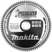 Makita - B-09606 Lame de scie circulaire "Specialized" ø235mm 80Dts Pour l'Aluminium - B-33277 - Toomanytools