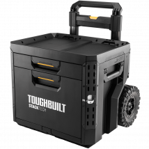 Toughbuilt - Trolley Chariot à roulette 2 Tiroirs StackTech TB-B1-D-R92 - TB-B1-D-R92-BEA - Toomanytools
