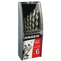 Diager - Coffret 6 forets métaux Cobalt - 706C - Toomanytools