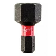 Milwaukee - x2 Embouts Hex 12mm x 25mm de Vissage Shockwave - 4932430900 - Toomanytools