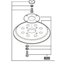 Skil - Plateau de meulage ponceuse 7445 & 7455 - 2610Z06773 - Toomanytools