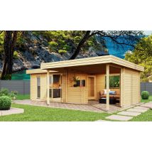 Abri de jardin LUXEMBOURG 70 mm - 11,28m² + 17.79m²