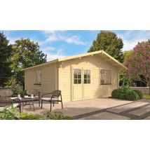 Abri de jardin Honfleur madriers 70mm - 26,1m² intérieur
