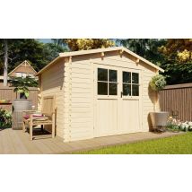 Abri de jardin brut Marmande 9 Ep 28mm