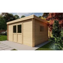 Cabanon de jardin brut JONZAC 12 Ep 28mm