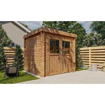 Cabanon de jardin traité autoclave JONZAC 5 Ep 28mm