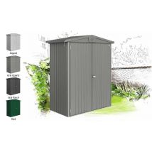 Abri métal Europa T1 172X84cm extérieur - Double pente - Double porte pleine - Touschalets