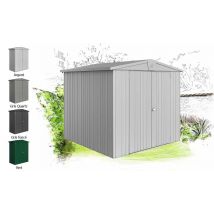 Abri métal Europa T4 244X228cm extérieur - Double pente - Double porte pleine - Touschalets