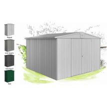 Abri métal Europa T7 316X300cm extérieur - - Double porte pleine - Touschalets